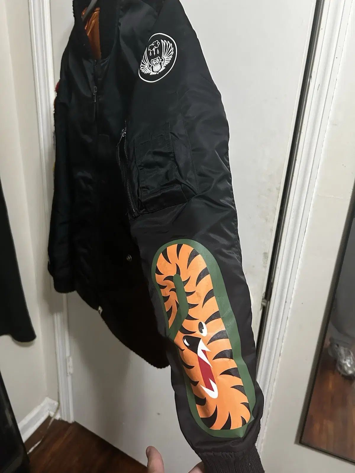 希少】A BATHING APE MA-1 ブラック A BATHING APE MA-1ジャケット 2XL