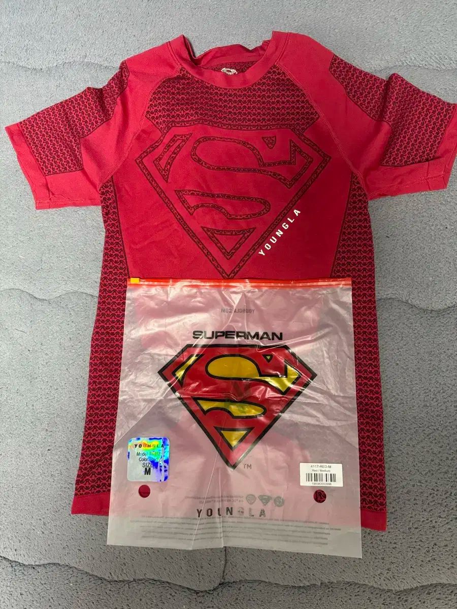 Youngla エルエルエー SUPER MAN コンプレッション レッド m