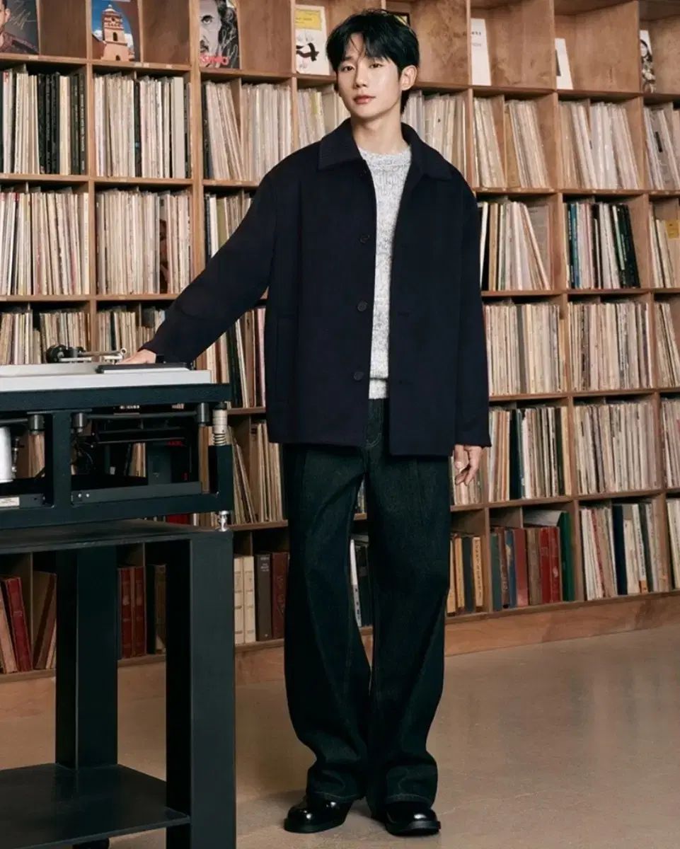 マインドブリッジ ニットカラ ハーフコート 100