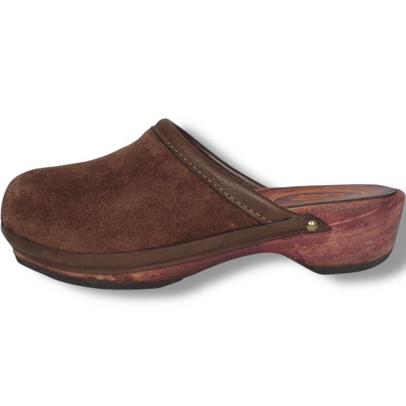  Nelson ネルソン ハンドメイド 木製ソール スエードサボ サンダル 25 本革 茶 レザー メンズ スリッパ サンダルサイズ25 cm一覧 SEULB屋着古 HS 364 こちらをコピーして検索 サボ クロッグサンダル サンダル