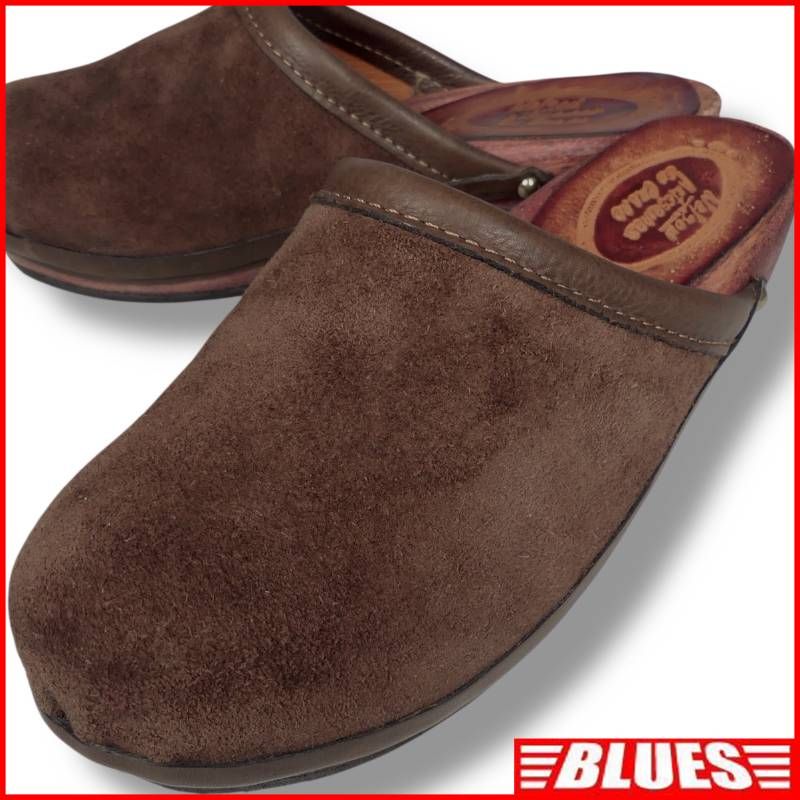 Nelson ネルソン ハンドメイド 木製ソール スエードサボ サンダル 25 本革 茶 レザー メンズ スリッパ サンダルサイズ25cm一覧 SEULB屋着古 HS364 サンダルサイズ25cm一覧 SEULB屋着古 こちらをコピーして検索