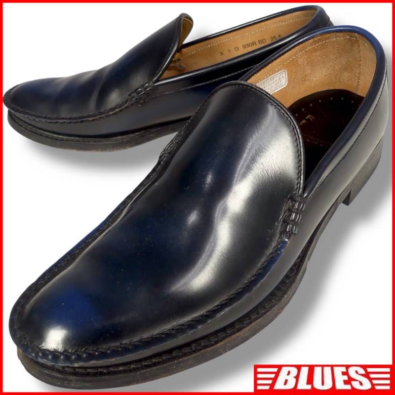 REGAL リーガル ローファー 25.5 コブラバンプ 本革 紺 ネイビー 青 50周年記念モデル レザー メンズ ローファーサイズ25.5cm一覧 SEULB屋着古 HS362