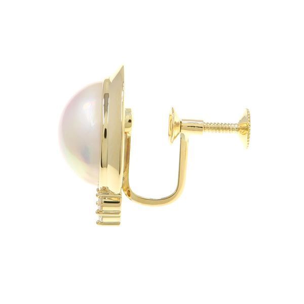 タサキ マベパールダイヤイヤリング 無料ギフトラッピング Aランク FORTGASGNV_COM_BR