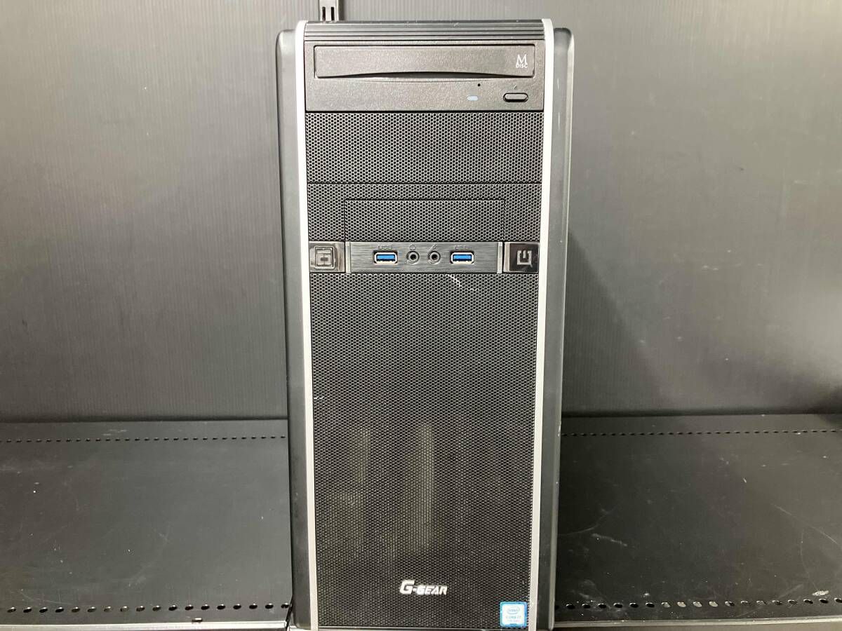 TSUKUMO G-GEAR ゲーミングPCCore i7 7700K 4.2GHz メモリ16GB SSD 240GB HDD 2TB Windows10 動作品