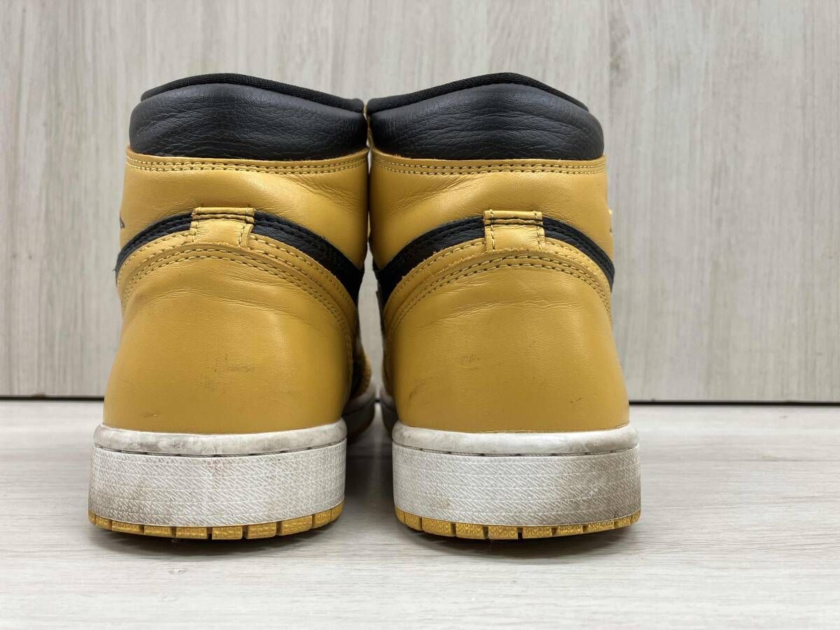  NIKE 555088 701 AIR JORDAN 1 HIGH OG POLLEN スニーカー 表記サイズ26 5 ブラック イエロー スニーカー 靴