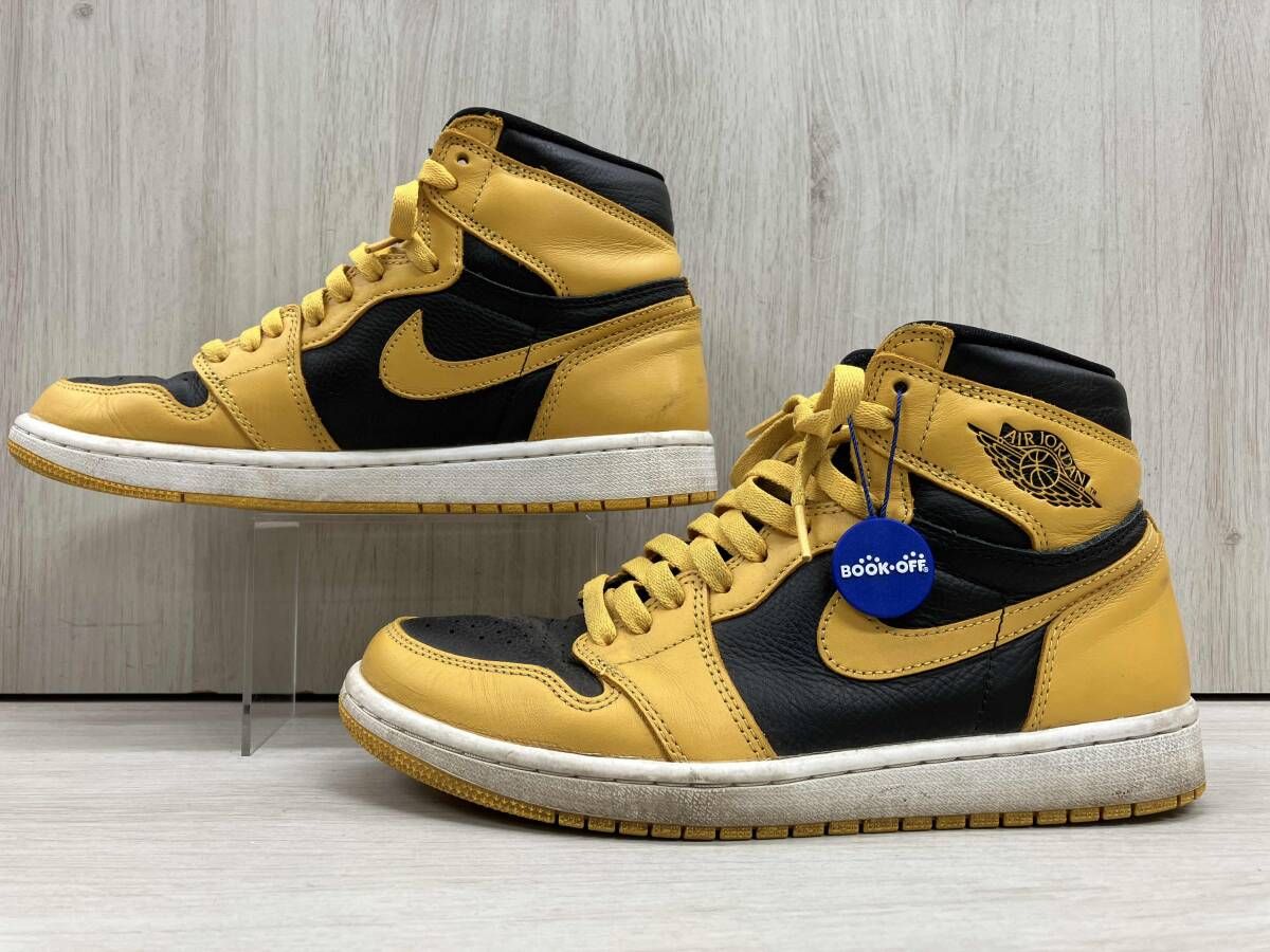 NIKE 555088-701 AIR JORDAN 1 HIGH OG POLLEN スニーカー 表記サイズ26.5 ブラック×イエロー