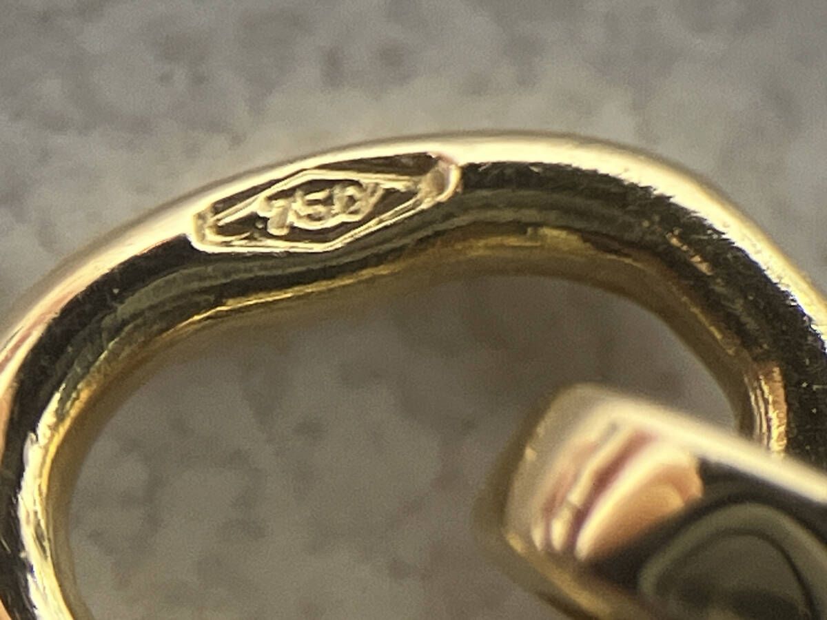 GUCCI グッチ K18イエローゴールド Gキューブブレスレット 15cm 2.2g オレンジ石 FORTGASGNV_COM_BR