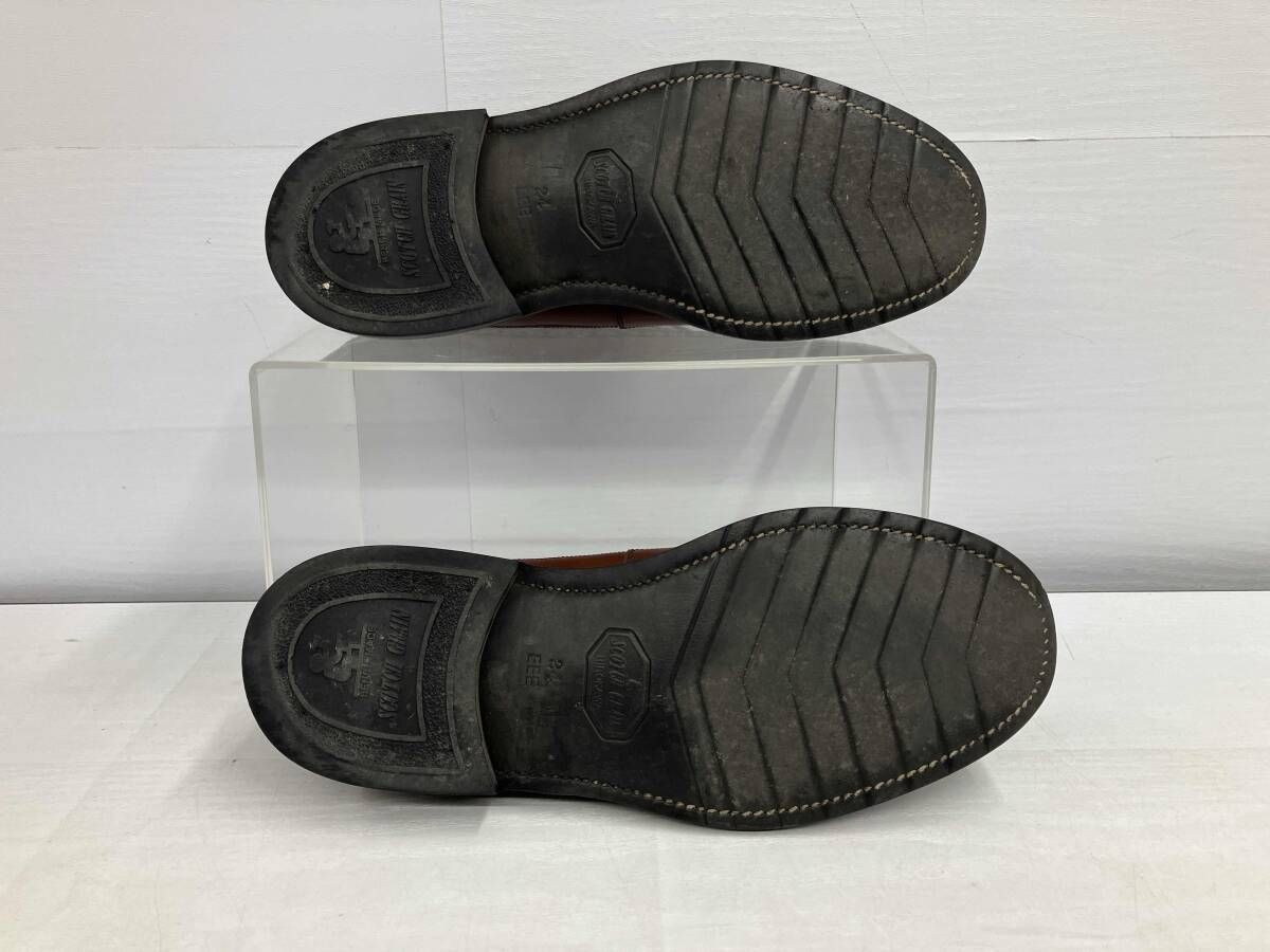  箱 シューズキーパー付 Scotch Grain スコッチグレイン ウィングチップ シューズ ブラウン 2215 24 0 cm ユニセックス ドレス ビジネスシューズ ブーツ 革靴
