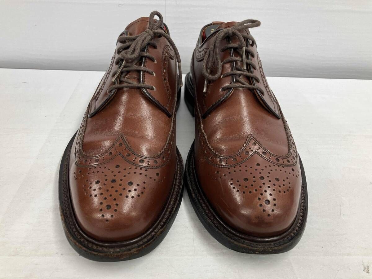 箱 シューズキーパー付 Scotch Grain スコッチグレイン ウィングチップ シューズ ブラウン 2215 24.0 cm ユニセックス