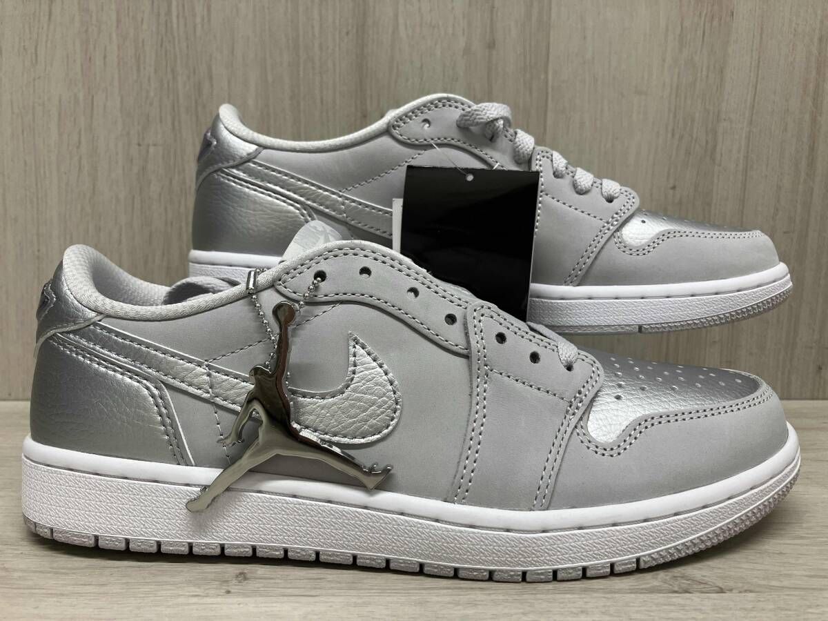  NIKE AIR JORDAN 1 RETRO LOW OG Sliver 26.5 cm スニーカー スニーカー 靴