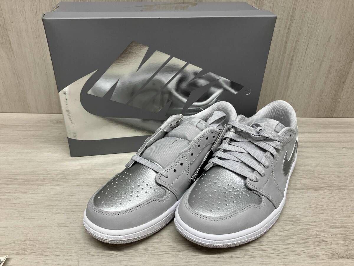 NIKE AIR JORDAN 1 RETRO LOW OG Sliver 26.5cm スニーカー