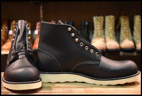 10D 犬タグ復刻 18年 レッドウィング 8165 アイリッシュセッター 黒 ブラッククローム 編み上げ ブーツ redwing HOPESMORE GP190