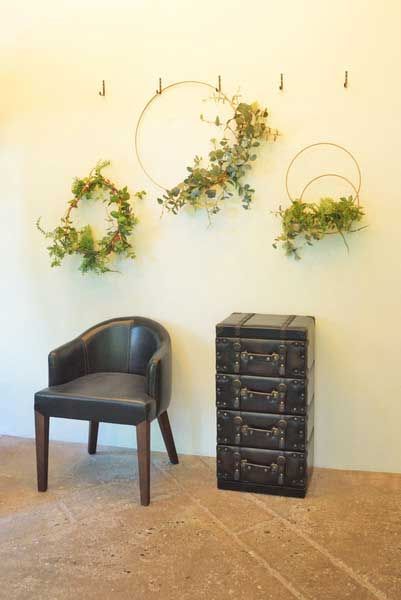 合皮製のトラディショナルなチェスト ４段 W41×D31×H75.5cm No.874 ダーク MARWIL-DEMENAGEMENTS_CH