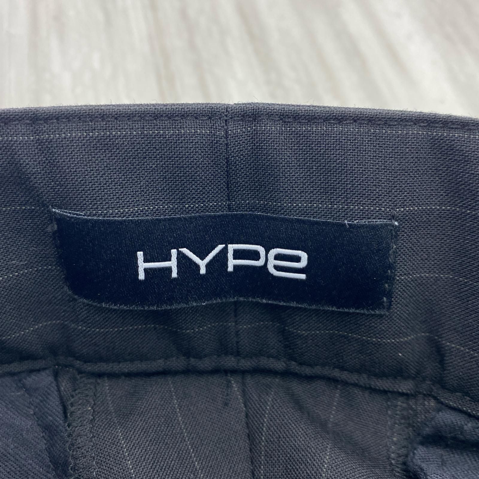 hype ストライプスラックス 1 ストライプ バギースラックス ネイビー