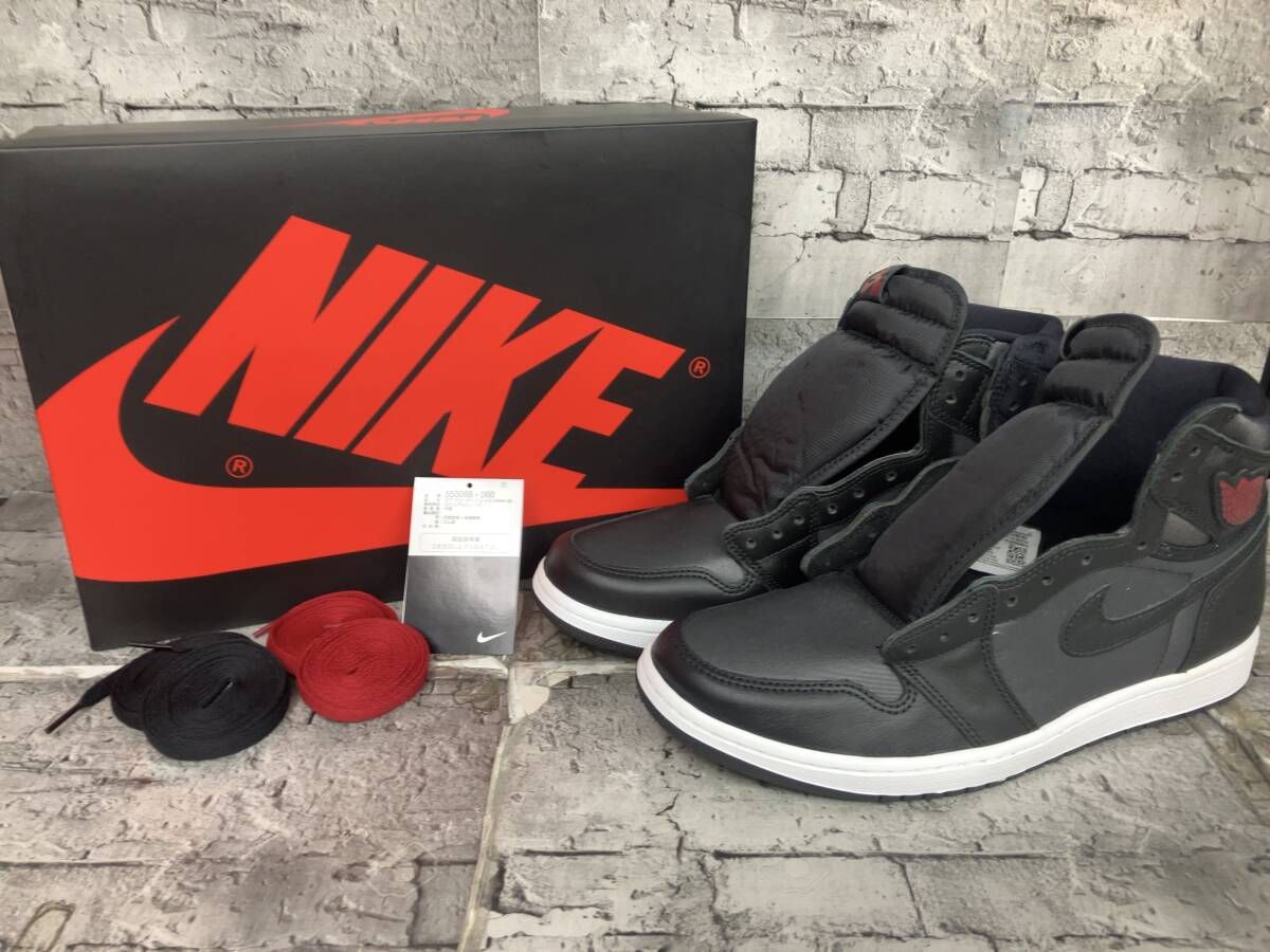NIKE ナイキ スニーカー 555088-060 AIR JORDAN 1 RETRO HIGH OG サイズ28 ブラック