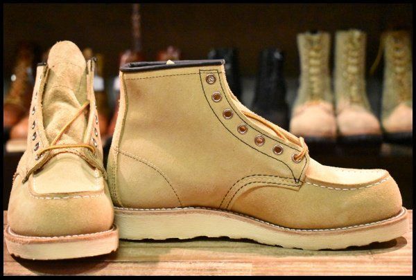 7.5E 犬タグ復刻 18年 レッドウィング 8173 スエード アイリッシュセッター ラフアウト 編み上げ ブーツ redwing HOPESMORE GP191