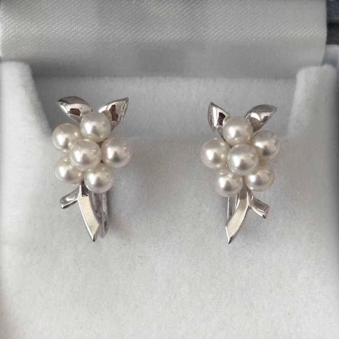 278 ミキモト シルバー ベビーパール 約4.0-4.2mm イヤリング