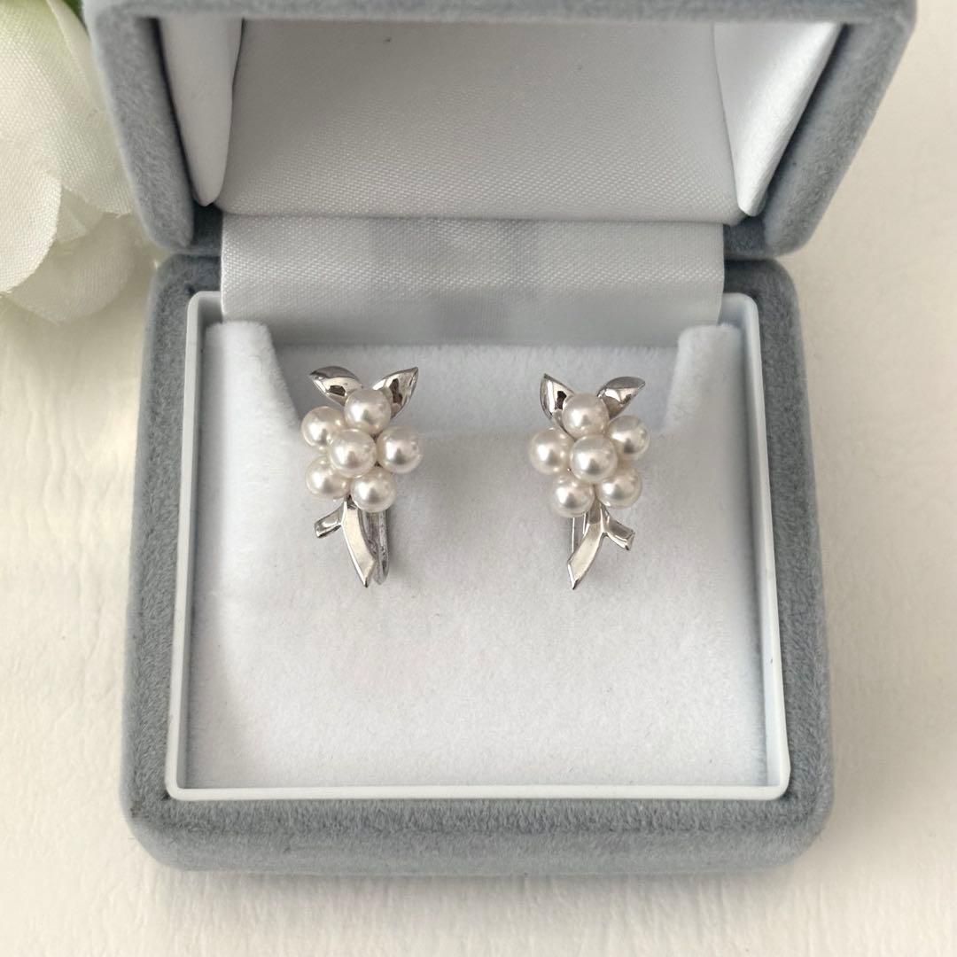 278 ミキモト シルバー ベビーパール 約4.0-4.2mm イヤリング