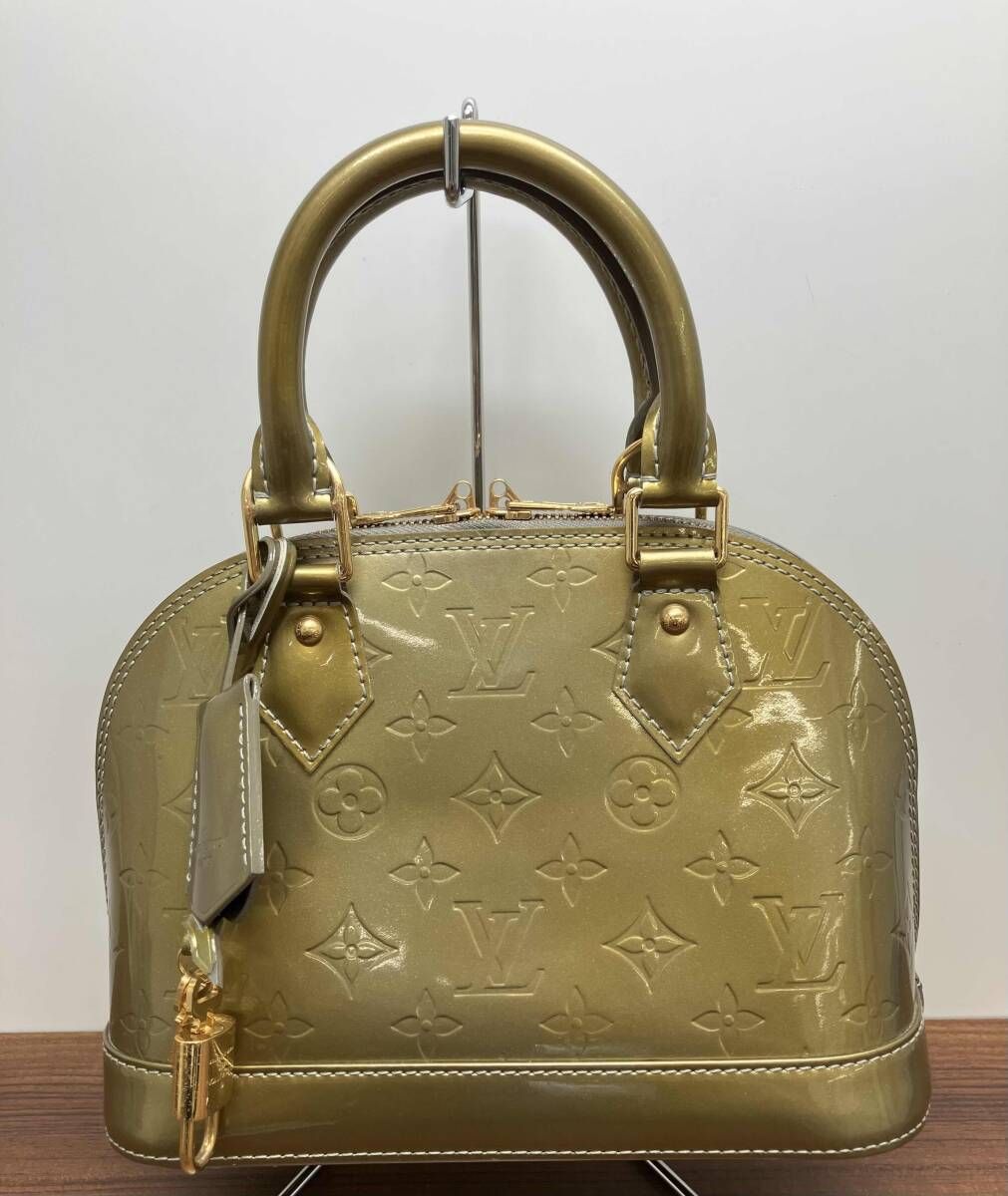 LOUIS VUITTON M91752 アルマBB ストラップあり モノグラム ヴェルニ ハンドバッグ