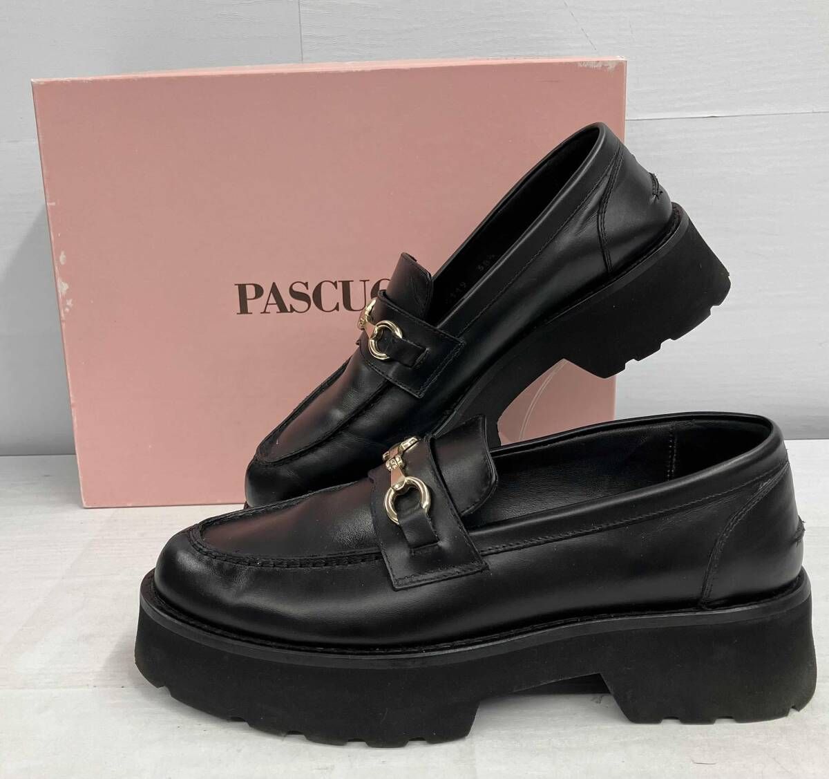 GREEN LABEL RELAXING別注 PASCUCCI パスクッチ BIT LOAFER ビットローファー ブラック イタリア製 箱有り 24.0cm程度 4119