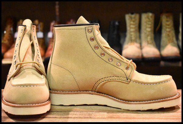 8E 犬タグ復刻 19年 レッドウィング 8173 スエード アイリッシュセッター ラフアウト モックトゥ ブーツ redwing HOPESMORE GP192