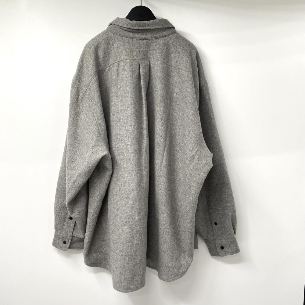 HYSTERIC GLAMOUR× WIND AND SEA ネルシャツ サイズXL グレー ヒステリックグラマー×ウィンダンシー 17