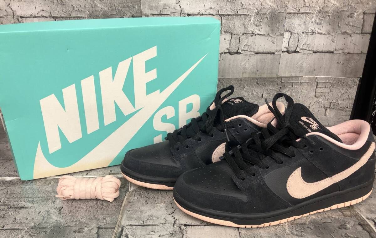 NIKEナイキ スニーカー BQ6817-003 SB DUNK LOW PRO WASHED CORAL サイズ28 ブラック