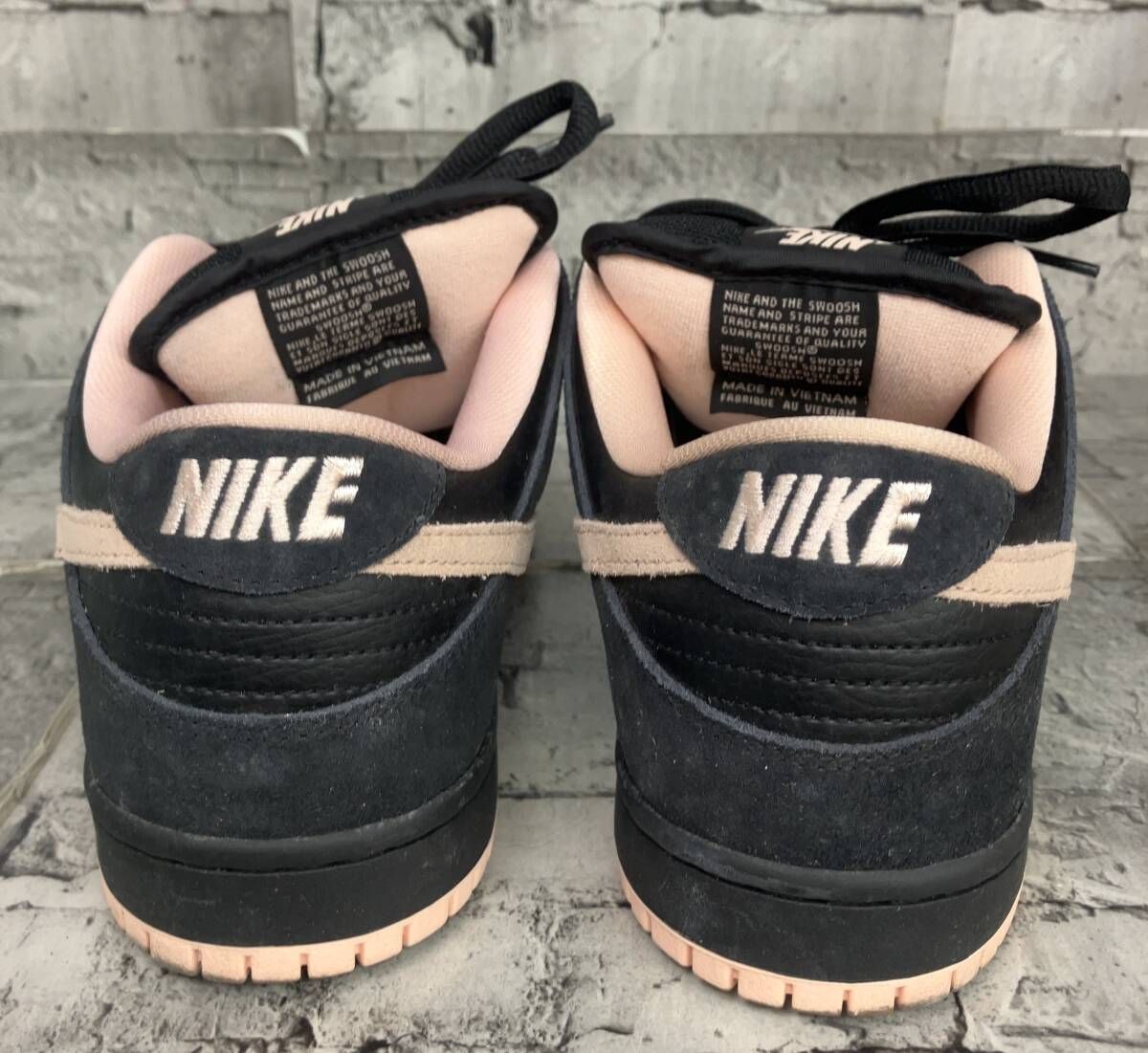 NIKEナイキ スニーカー BQ 6817-003 SB DUNK LOW PRO WASHED CORAL サイズ28 ブラック オーバーサイズ 重ね着