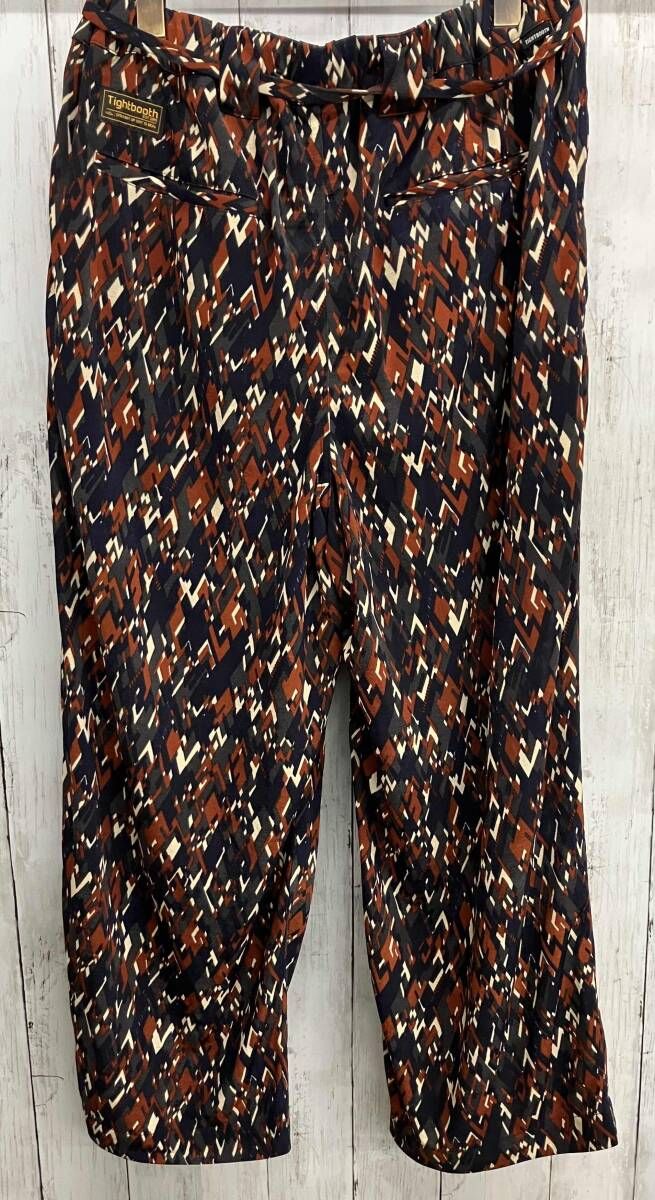 TIGHTBOOTH ロングパンツ タイトブース 総柄 幾何学模様 ポリエステル サイズM