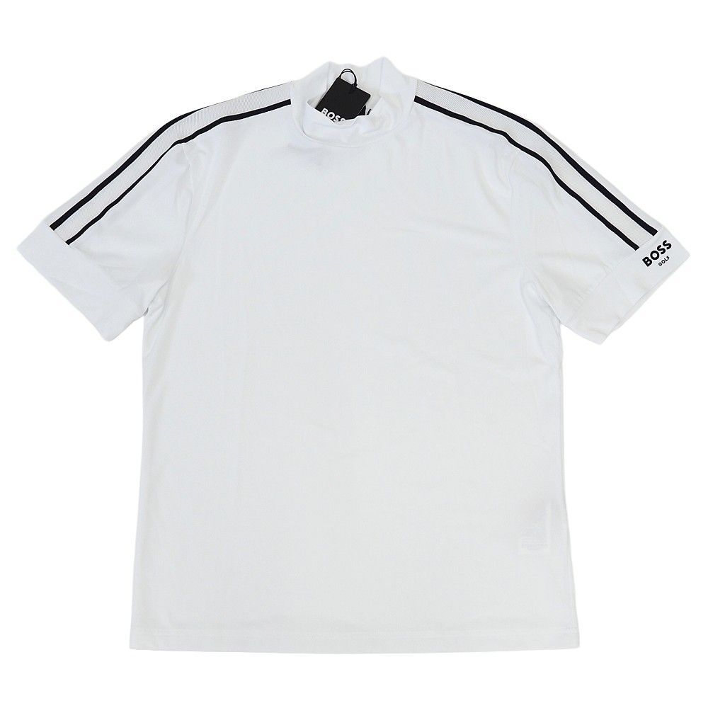 BOSS GOLF モックネック S S シャツ サイズ L ホワイト ゴルフウエア ヒューゴボス メンズ 5F1 J06312 KOV01