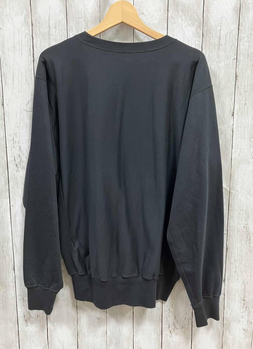 AURALEE / ELASTIC HIGH GAUGE SWEAT/長袖Tシャツ/4/コットン/BLK/A24AP02NU AURALEE ／長袖Tシャツ／24AW／ELASTIC HIGH GAUGE SWEAT P/O