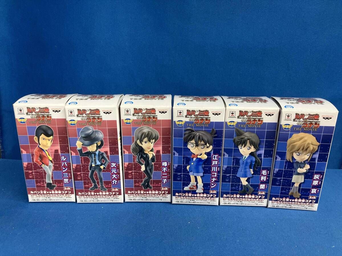 全6種セット バンプレスト ルパン三世VS名探偵コナン ワールドコレクタブルフィギュア ルパン三世VS名探偵コナン THE MOVIE