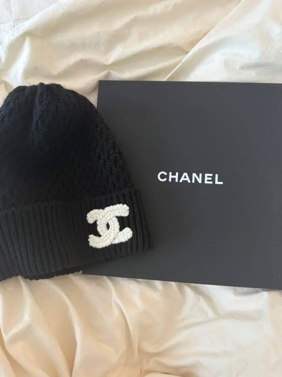 CHANEL シャネル ロゴ カシミア ブラック ビーニー