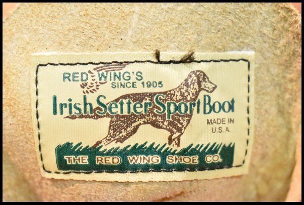  8 5 E 犬タグ復刻 18年 レッドウィング 8173 スエード アイリッシュセッター ラフアウト モックトゥ ブーツ GP 193 ワークブーツ ブーツ 革靴