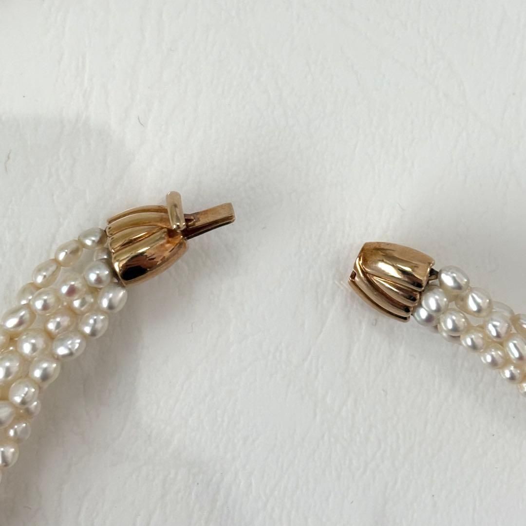 429【タサキ】K18 ５連　パール　ネックレス 429【タサキ】K18 5連 パール ネックレス - メルカリ