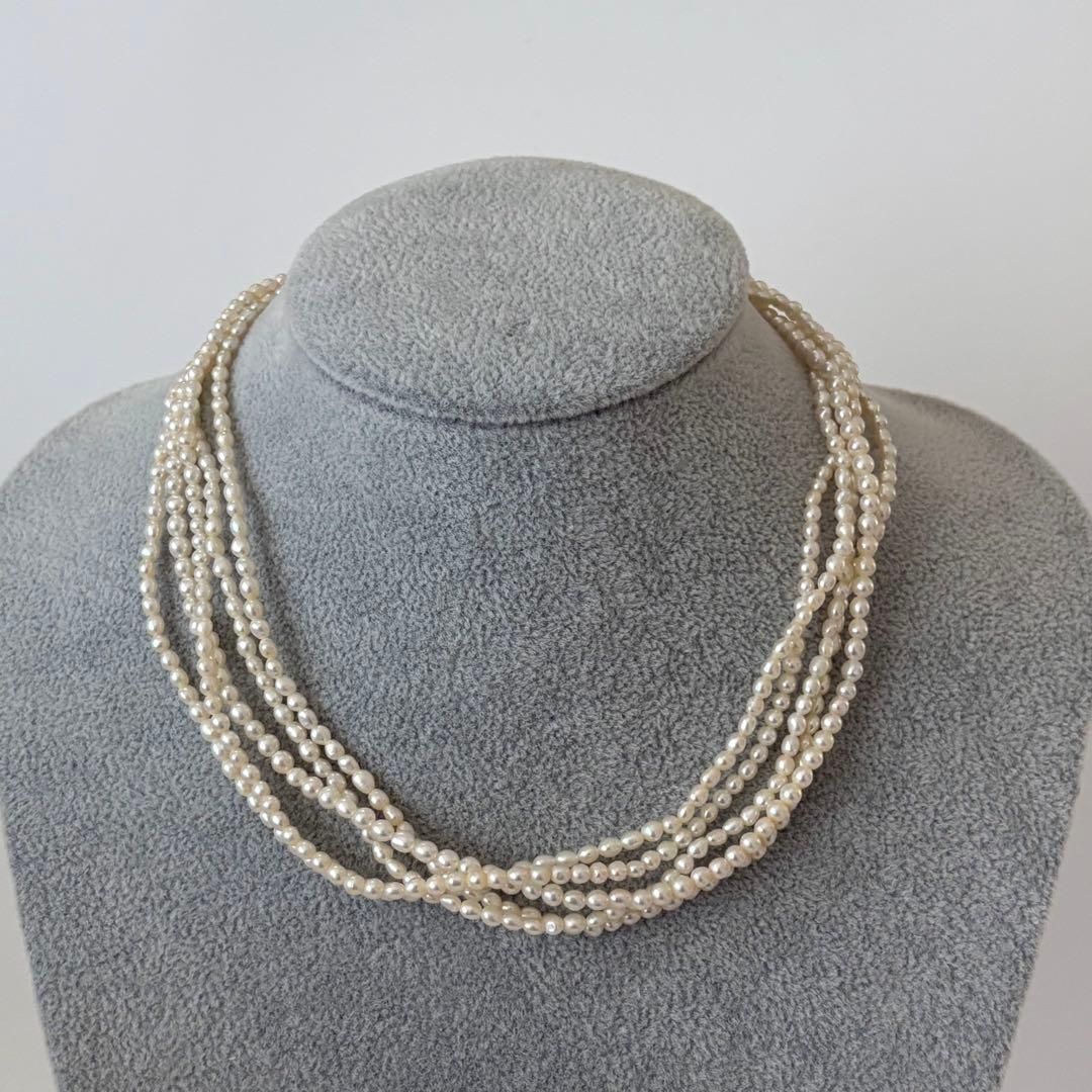 429【タサキ】K18 5連 パール ネックレス - メルカリ