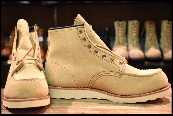 12E 犬タグ復刻 20年 レッドウィング 8173 スエード アイリッシュセッター ラフアウト ベージュ ブーツ redwing HOPESMORE GP194