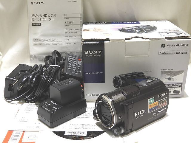 ソニー ハンディカム デジタルHDビデオカメラ レコーダー HDR-CX560 ダークパープル系 SONY HANDYCAM 7J