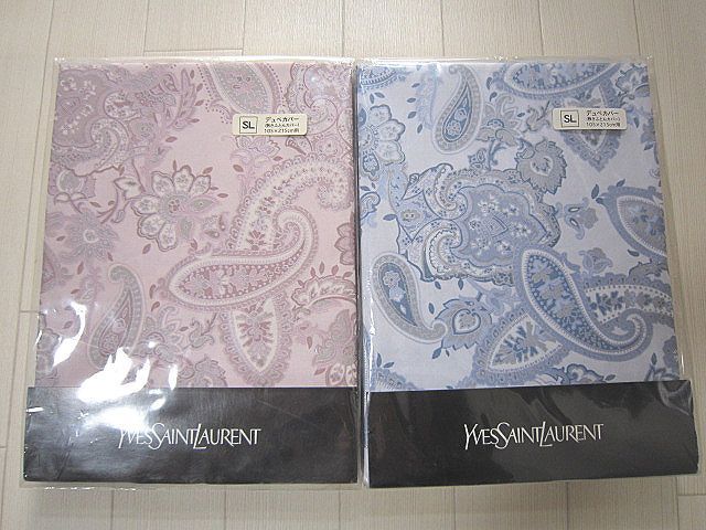 YSL イヴサンローラン 注文 デュベカバー 敷ふとんカバー SL 105×215cm