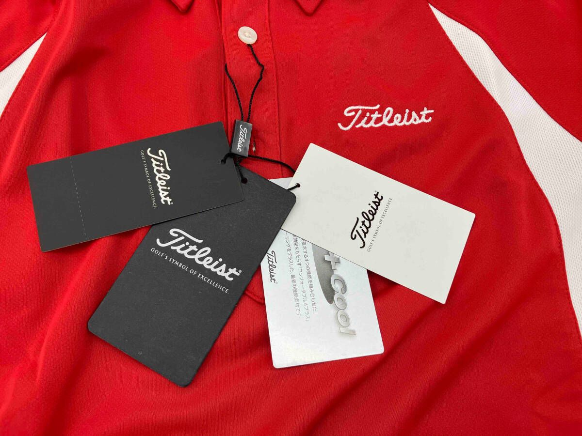 Titleist タイトリスト メンズゴルフウェア Lサイズ 赤