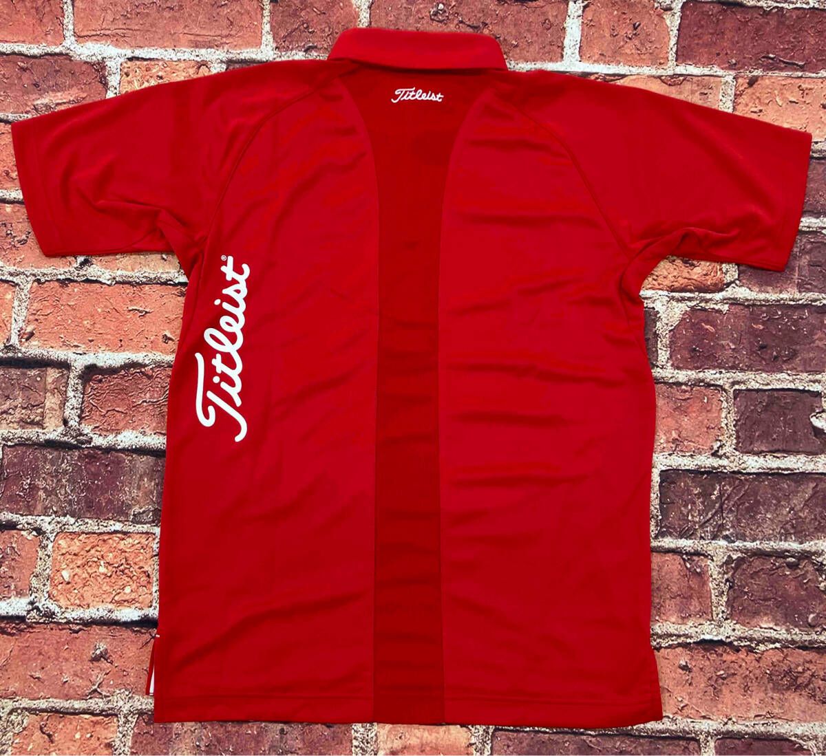 Titleist タイトリスト メンズゴルフウェア Lサイズ 赤