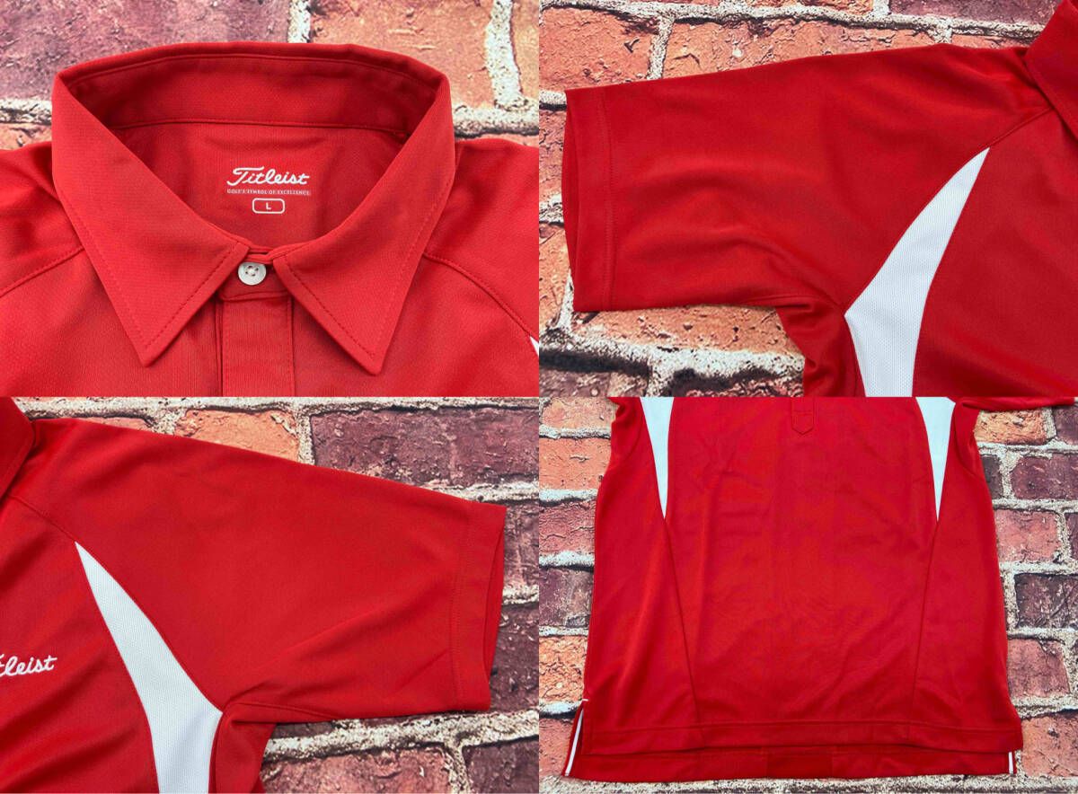 Titleist タイトリスト メンズゴルフウェア Lサイズ 赤