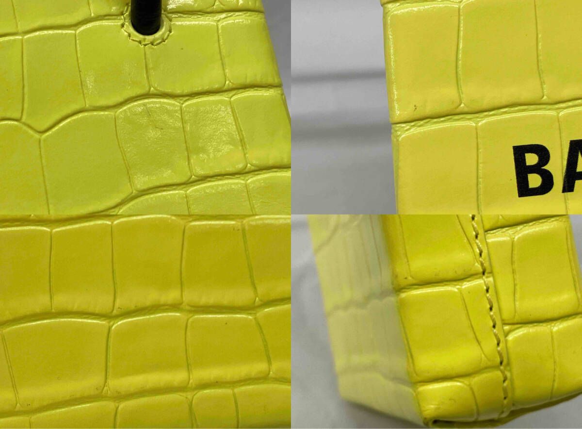 BALENCIAGA バレンシアガ ミニショルダー フォンホルダー ショルダーバッグ イエロー DECORATOM_COM_BR