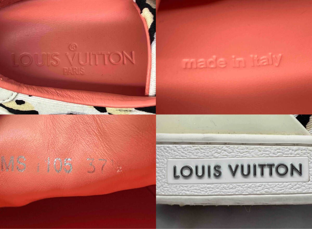  LOUIS VUITTON ルイヴィトン スニカー レオパード ヒョウ柄 サイズ表記 37 1 2 ホワイト MS 1105 き その他 靴