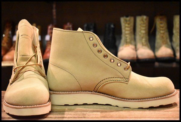 8.5E 犬タグ復刻 18年 レッドウィング 8167 スエード アイリッシュセッター ホーソーンラフアウト ブーツ HOPESMORE GP195