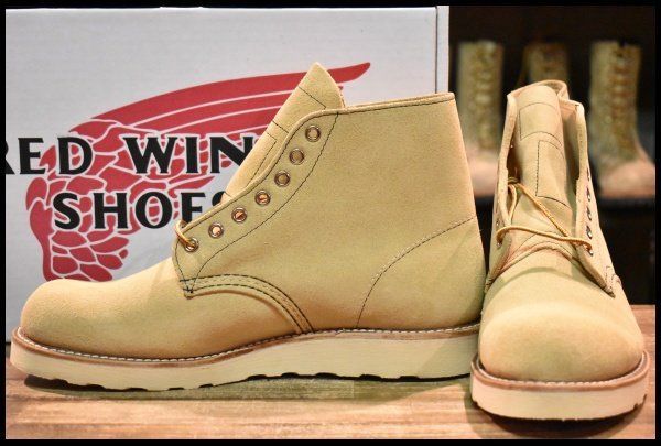 8.5E 犬タグ復刻 18年 レッドウィング 8167 スエード アイリッシュセッター ホーソーンラフアウト ブーツ HOPESMORE GP195