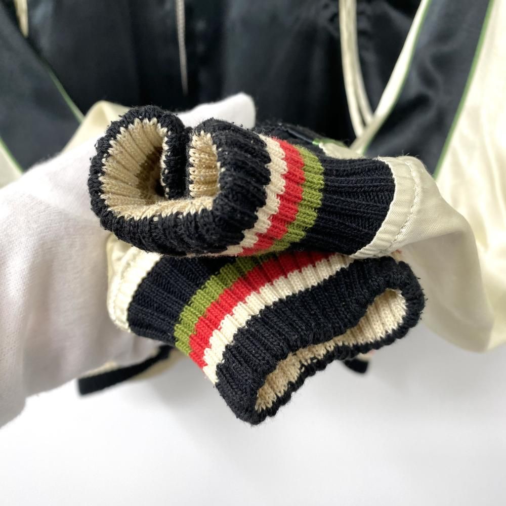 FLAT HEAD 龍虎 JAPAN リバーシブルスカジャン ブラック ゴールド サイズM フラットヘッド 17 WWW_KANDAIZUMI_COM