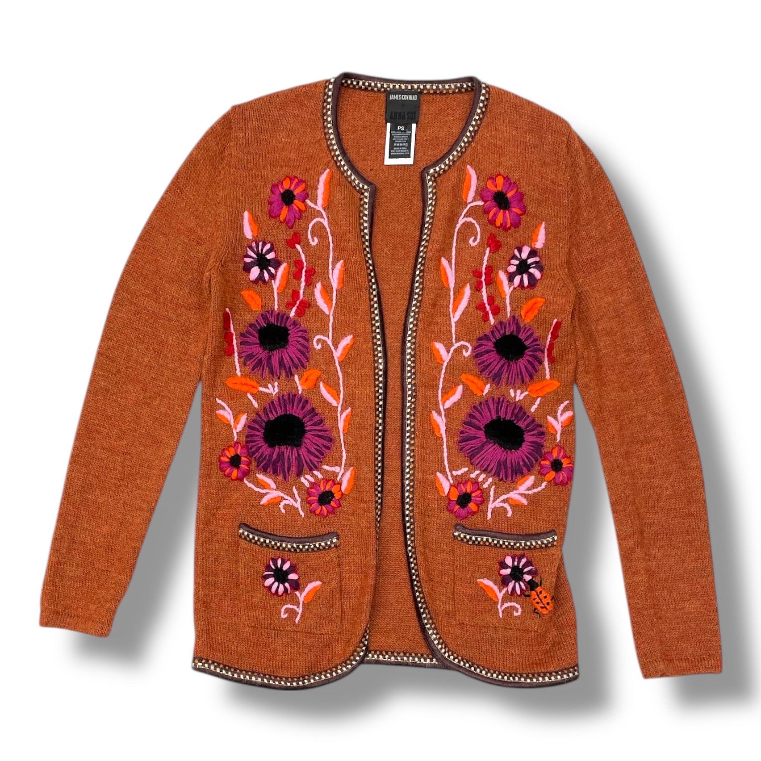 ANNA SUI × JAMES COVIELLO アナスイ ジェームズコヴィエロ 刺繍ニット