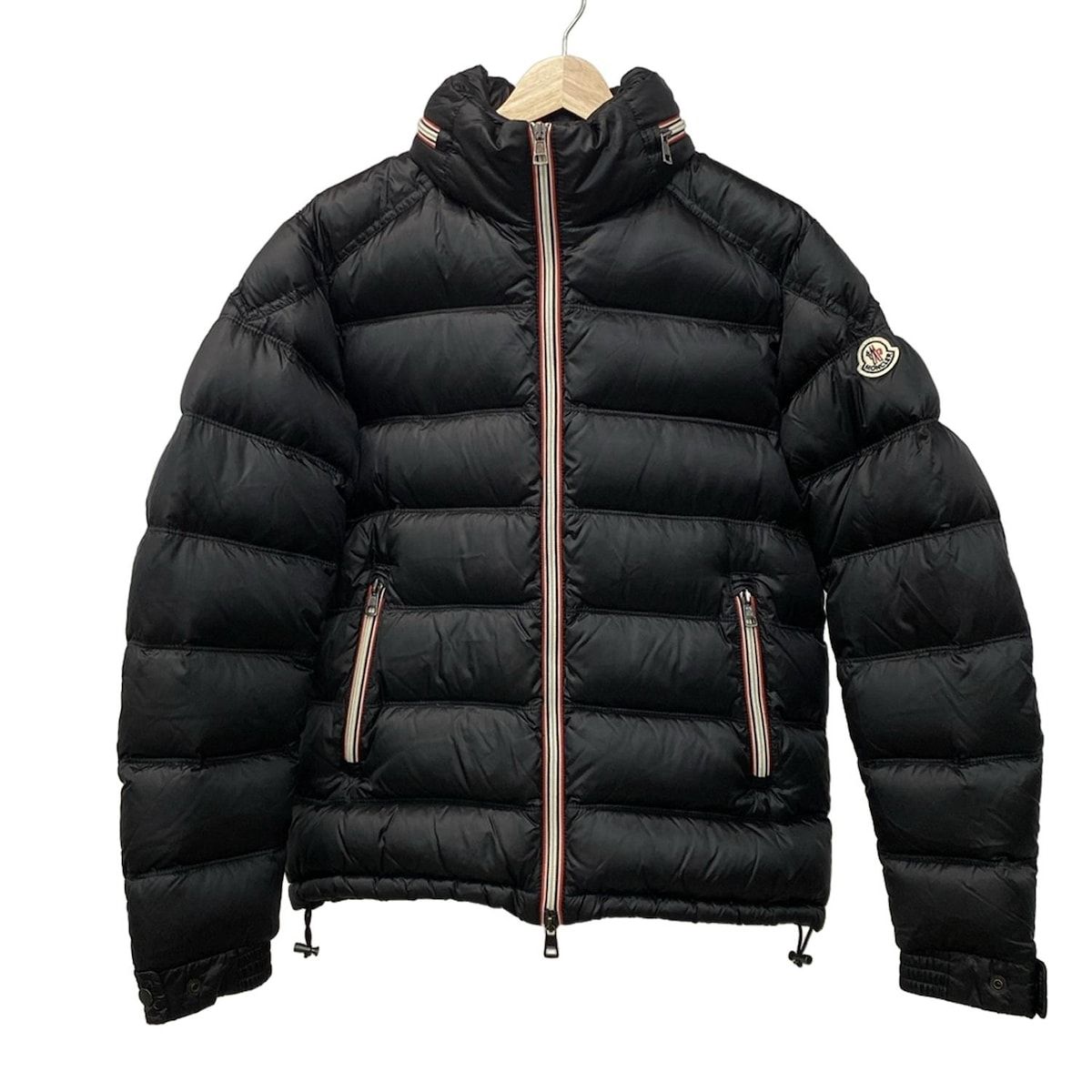 モンクレール ダウンジャケット サイズ1 S メンズ GASTON 黒×レッド