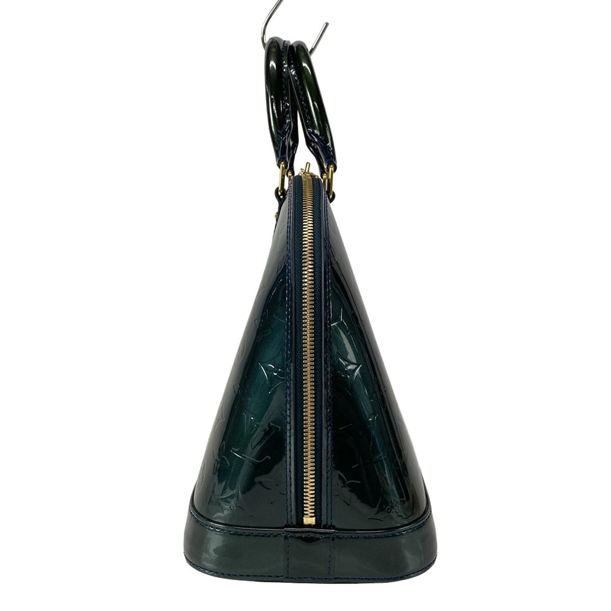 LOUIS VUITTON ルイヴィトン ハンドバッグ モノグラムヴェルニ アルマPM M91612 ブルーニュイ レザー